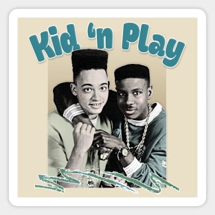 Kid N Play 90s Aesthetic Retro Styled Design Magnet